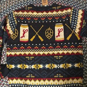 Leinenkugels beer and oars Crewneck Sweater - Black, Red, Yellow